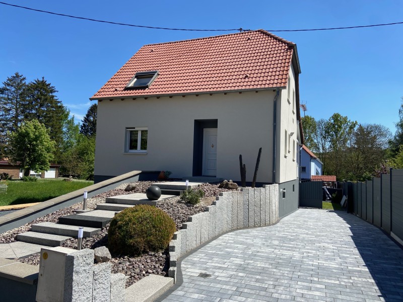 Travaux de ravalement de façade chez un particulier a Marmoutier proche de Saverne
