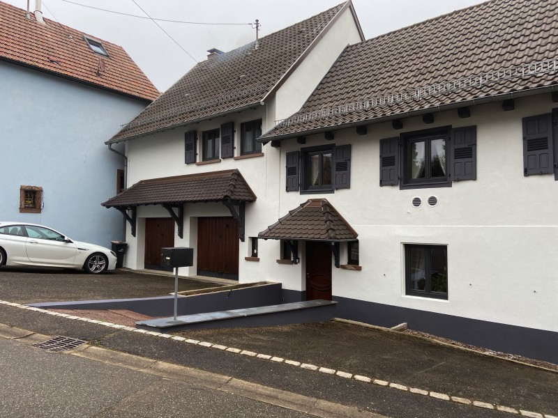 Rénovation de la façade d’une ancienne maison à Dimbsthal proche de Saverne